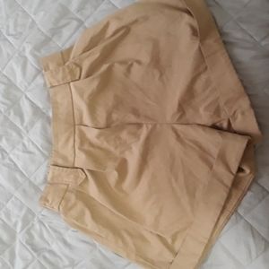 Khaki high waisted shorts